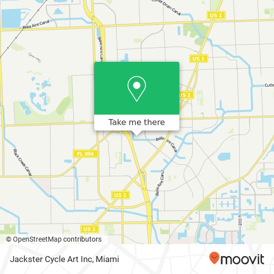 Mapa de Jackster Cycle Art Inc