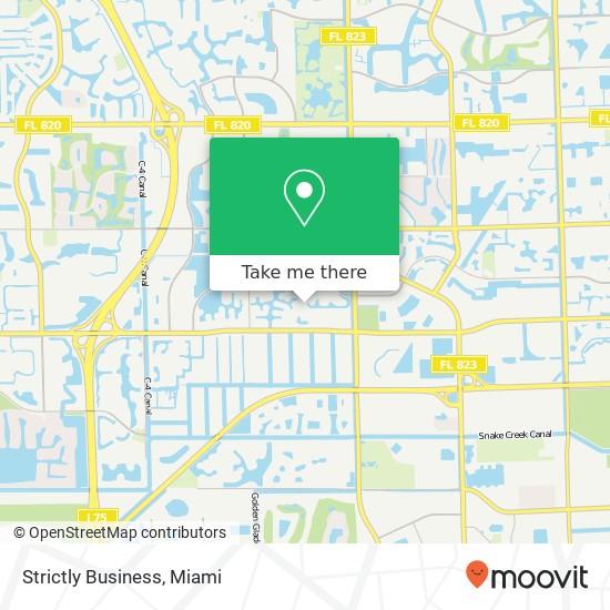 Strictly Business map