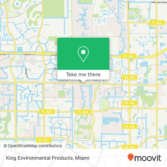 King Environmental Products map