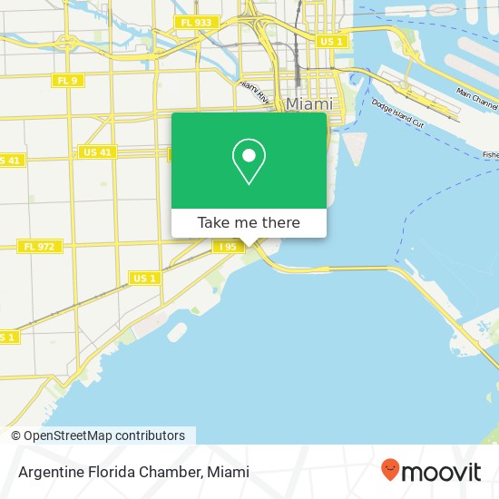 Mapa de Argentine Florida Chamber
