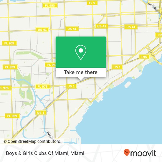 Boys & Girls Clubs Of Miami map