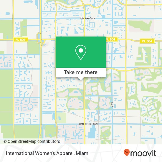 International Women's Apparel map