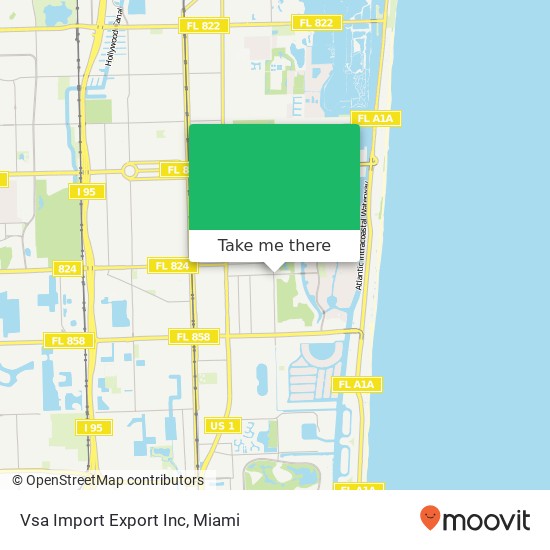 Vsa Import Export Inc map