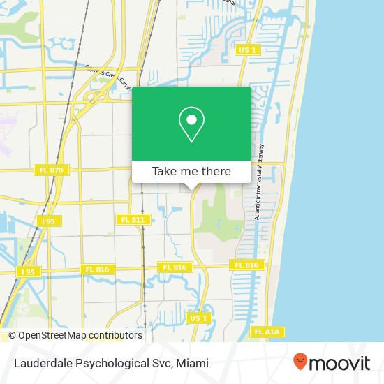 Lauderdale Psychological Svc map