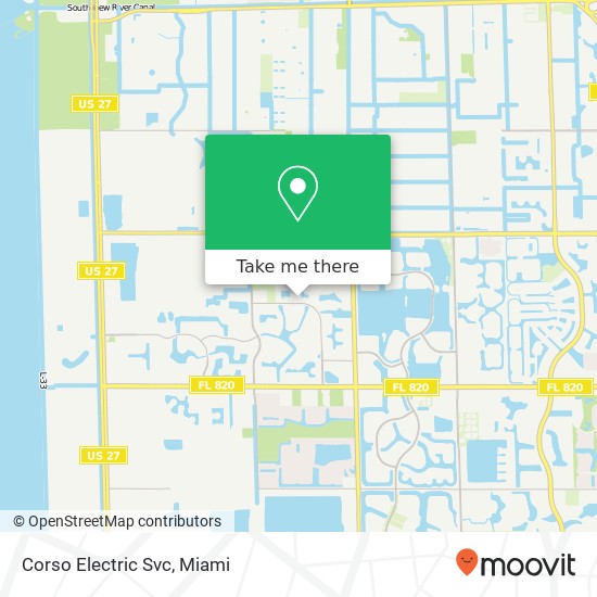 Corso Electric Svc map