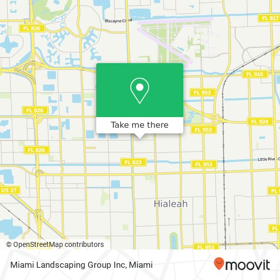 Mapa de Miami Landscaping Group Inc