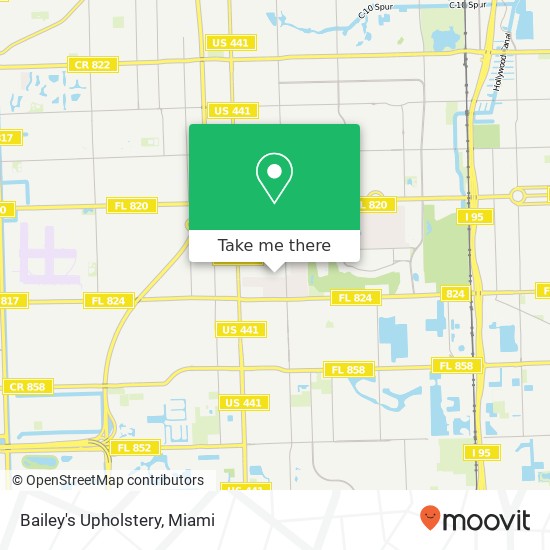 Bailey's Upholstery map