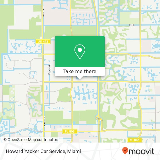 Howard Yacker Car Service map