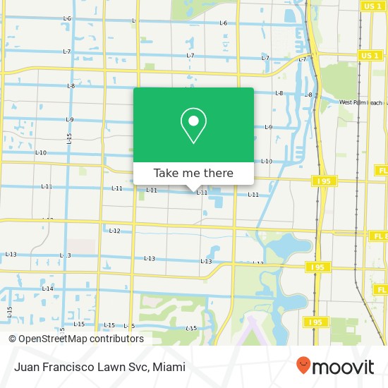 Juan Francisco Lawn Svc map