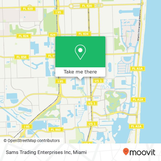 Mapa de Sams Trading Enterprises Inc
