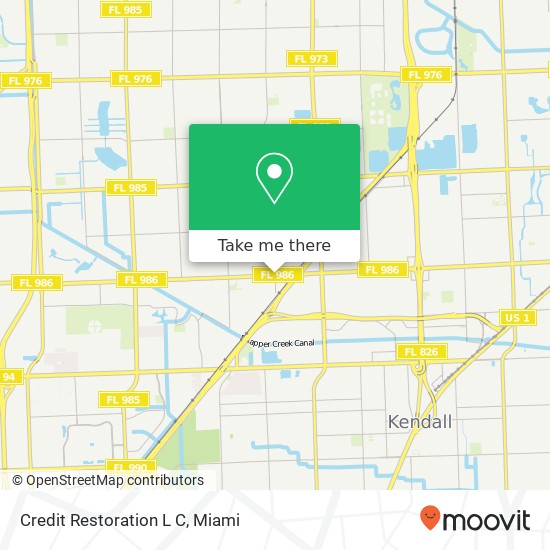 Mapa de Credit Restoration L C