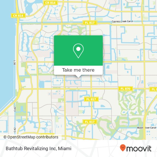 Mapa de Bathtub Revitalizing Inc