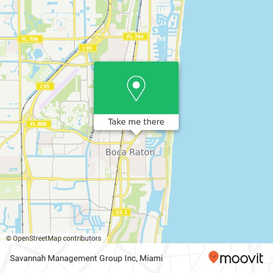 Mapa de Savannah Management Group Inc