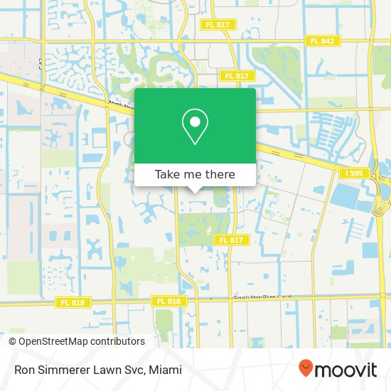 Ron Simmerer Lawn Svc map