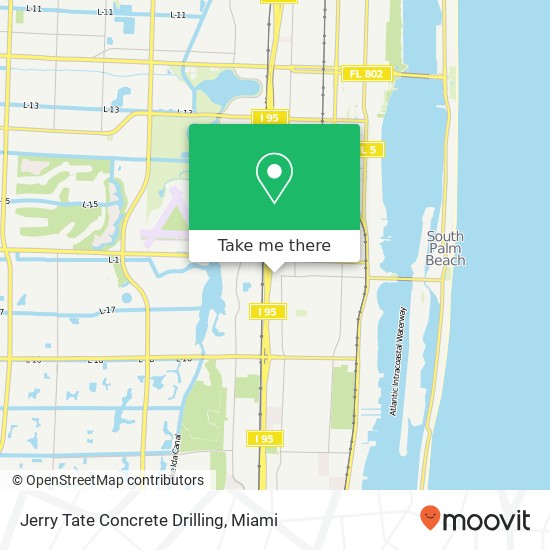 Mapa de Jerry Tate Concrete Drilling