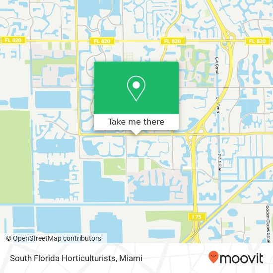 South Florida Horticulturists map