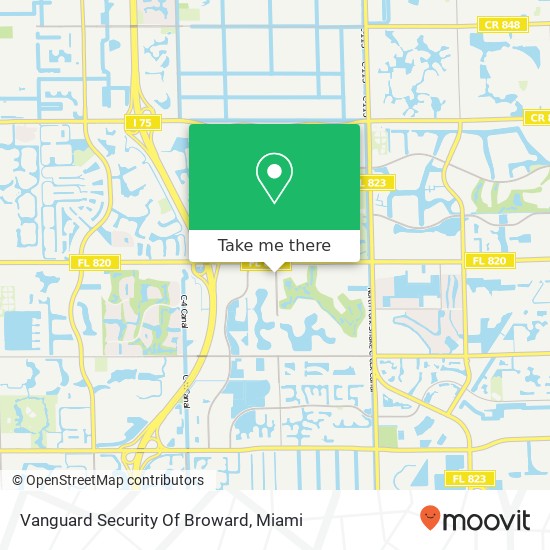 Vanguard Security Of Broward map