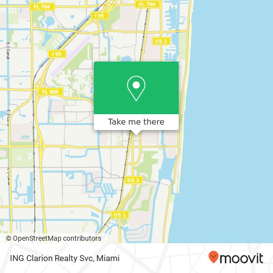 ING Clarion Realty Svc map