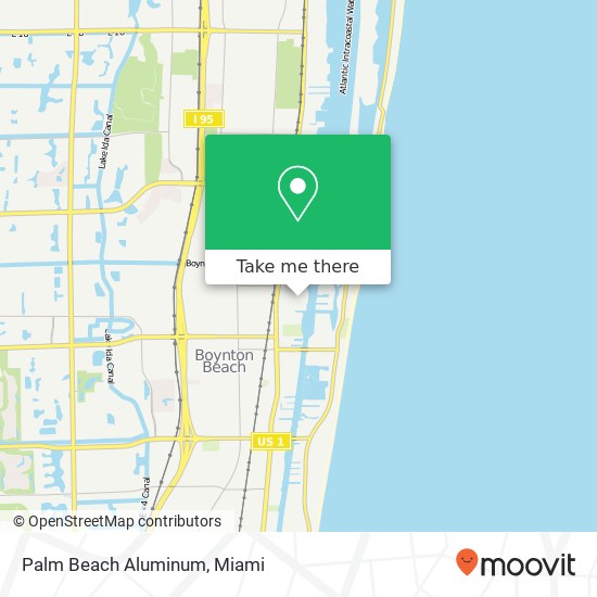 Palm Beach Aluminum map