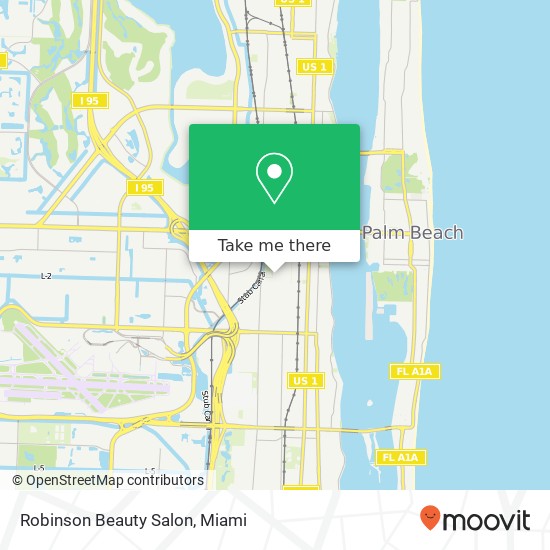 Mapa de Robinson Beauty Salon