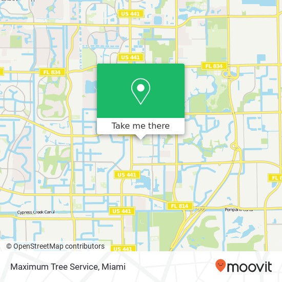 Maximum Tree Service map