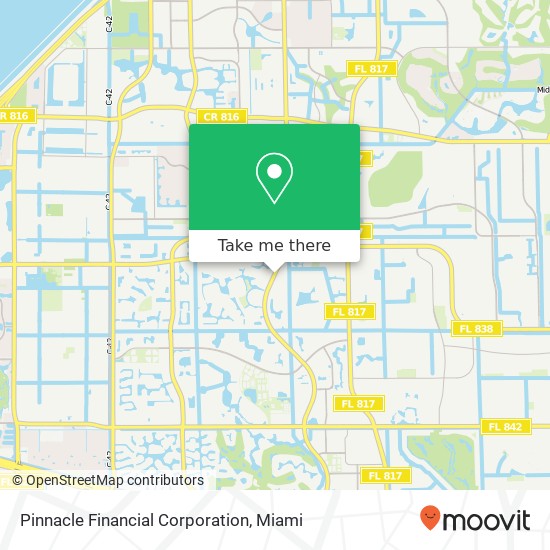 Pinnacle Financial Corporation map