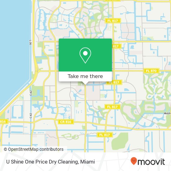 U Shine One Price Dry Cleaning map