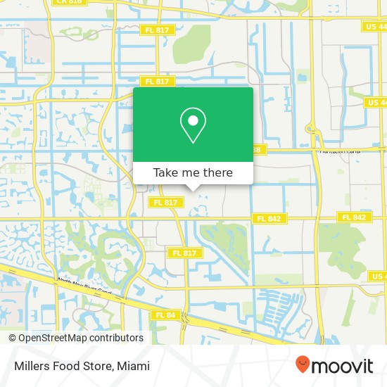 Millers Food Store map