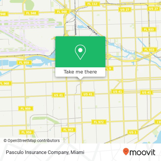 Mapa de Pasculo Insurance Company