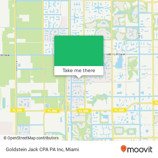 Goldstein Jack CPA PA Inc map