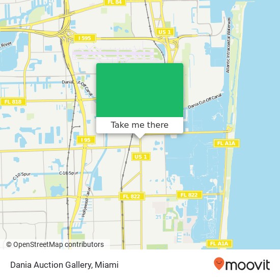 Dania Auction Gallery map