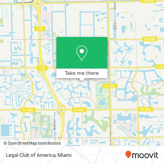 Mapa de Legal Club of America