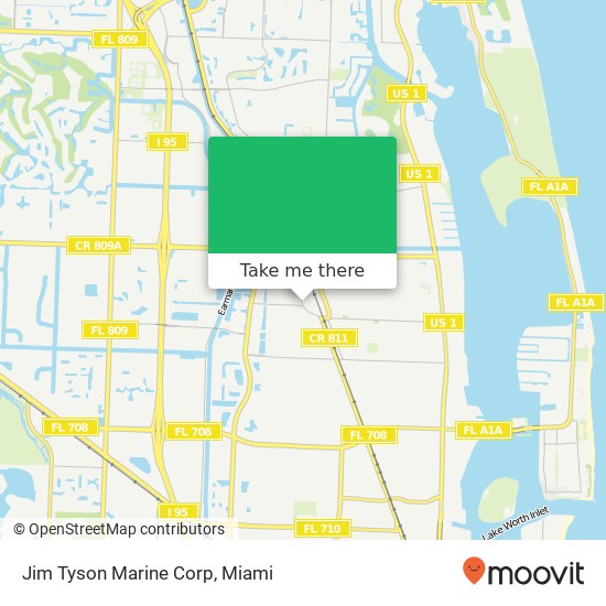 Jim Tyson Marine Corp map