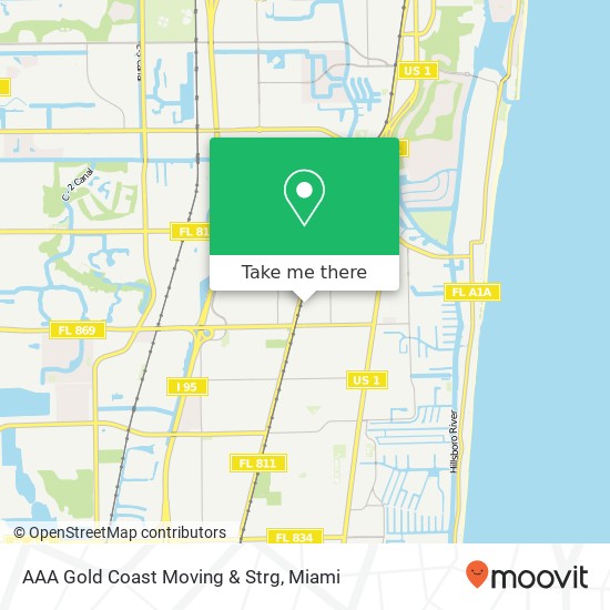 AAA Gold Coast Moving & Strg map