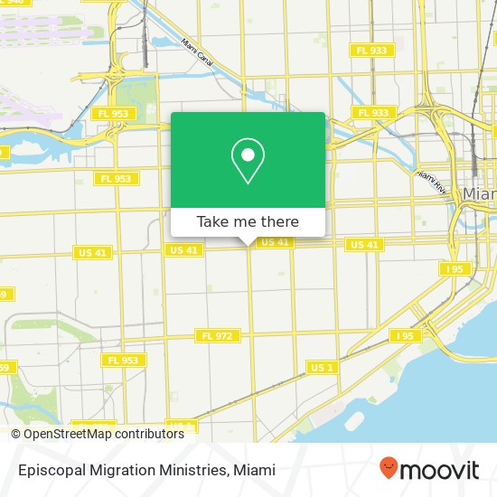 Episcopal Migration Ministries map