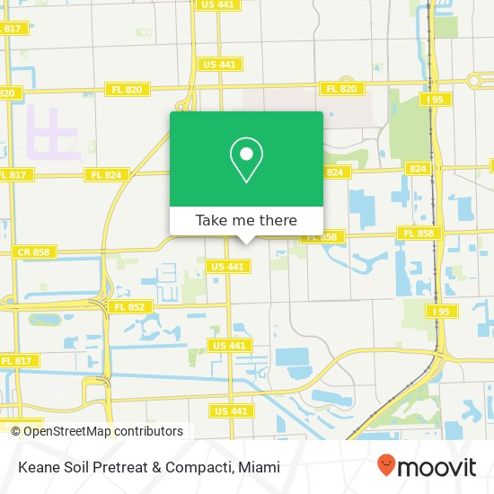 Mapa de Keane Soil Pretreat & Compacti