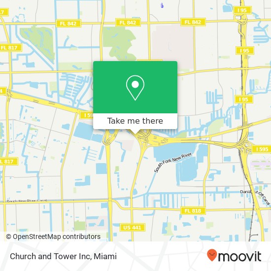 Church and Tower Inc map