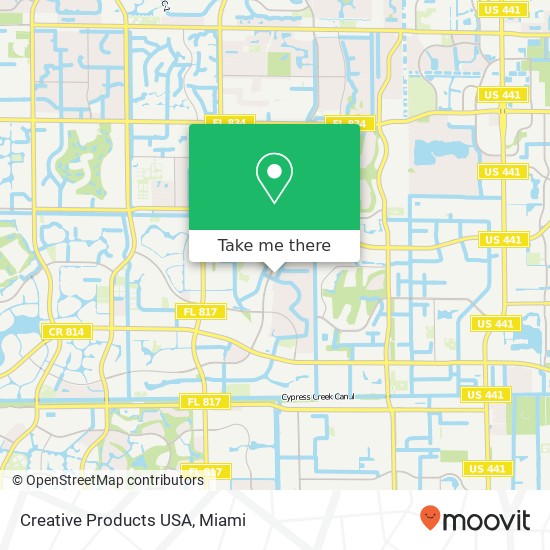 Creative Products USA map