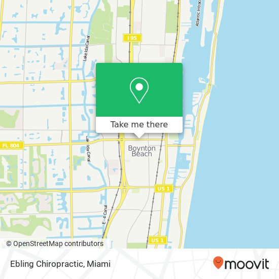 Ebling Chiropractic map