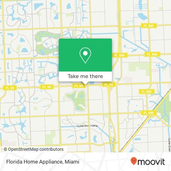 Mapa de Florida Home Appliance