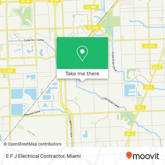 E F J Electrical Contractor map