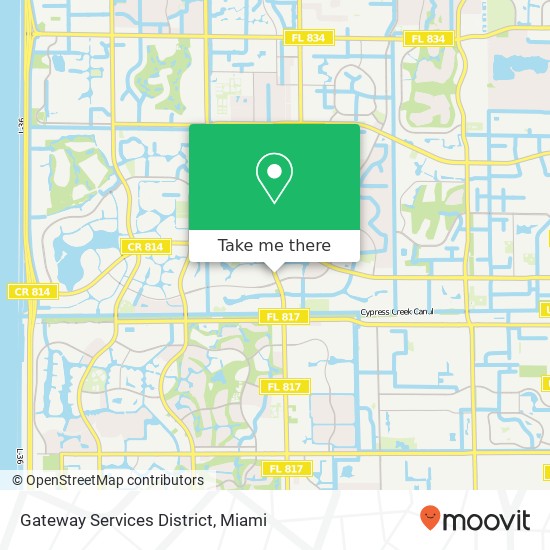Mapa de Gateway Services District