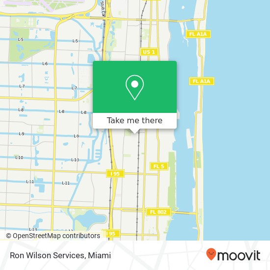 Ron Wilson Services map