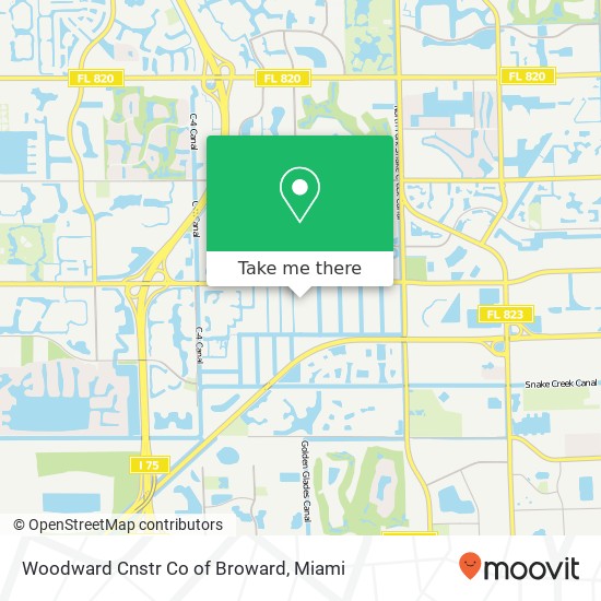 Mapa de Woodward Cnstr Co of Broward