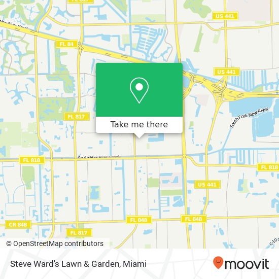 Steve Ward's Lawn & Garden map