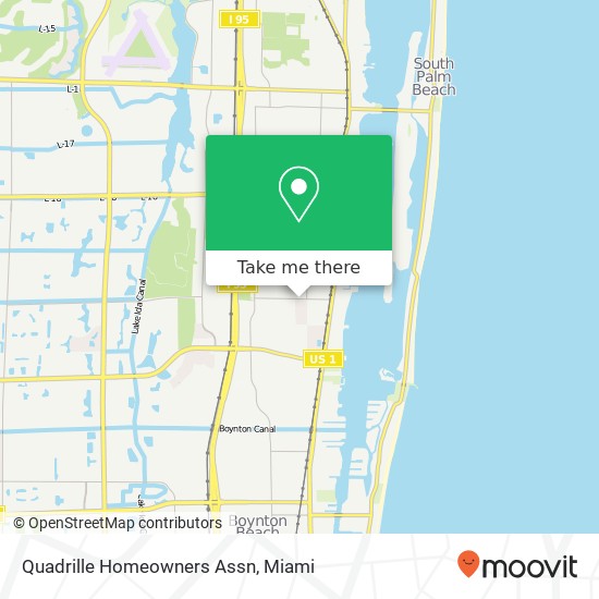 Mapa de Quadrille Homeowners Assn