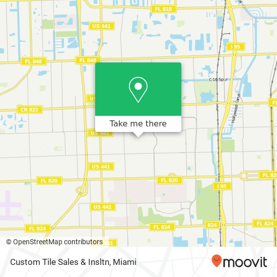 Mapa de Custom Tile Sales & Insltn