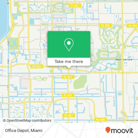 Office Depot map