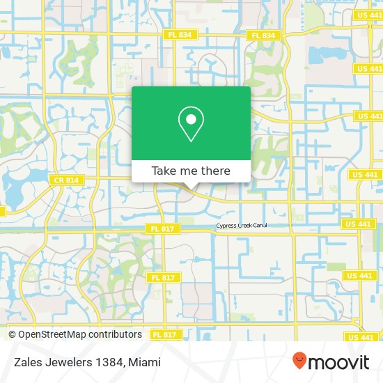 Zales Jewelers 1384 map