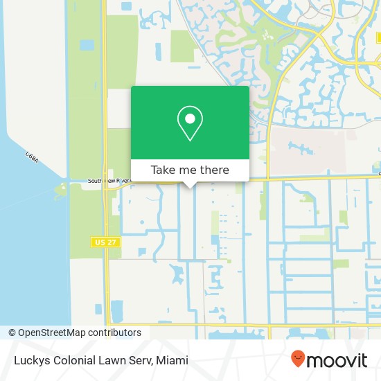 Luckys Colonial Lawn Serv map